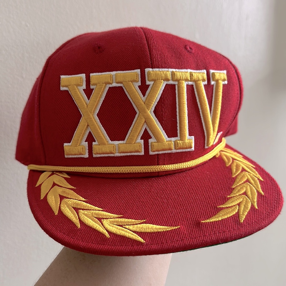 Bruno Mars 24k Magic Tour Red and Gold Baseball Hat